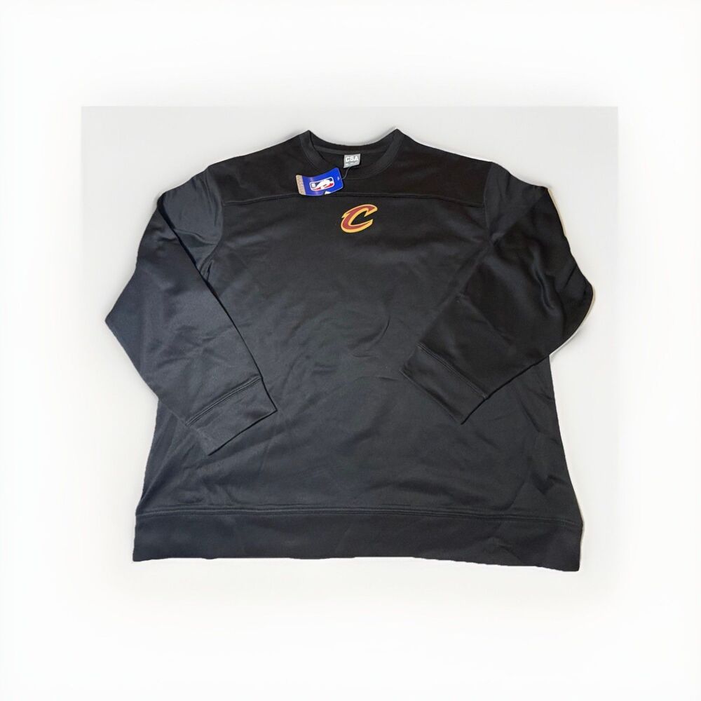 NWT Cleveland Cavaliers Black Pullover Sweatshirt 2XL NBA Crewneck